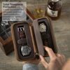 Luxury Leather Watch Travel Case for Men.