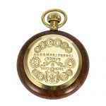 Pocket Watch Case Skeleton Mechanical SIBOSUN Men Bronze Chain