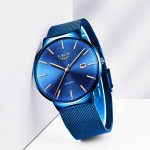 LIGE Mens Watches Fashion Sports Waterproof Stainless Steel