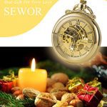 SEWOR Modern Smooth Pocket Watch with Exquisite Carving