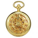 Skeleton Hand-Wind Mechanical Double Case Black Roman Numerals