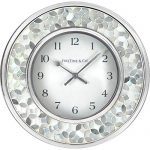 Mosaic Wall Clock Chrome