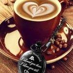 Timeless Affection: Engraved Pocket Watch for Husband, a Perfect Anniversary Gift (White Dial)