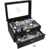 Custom Engraved Watch Box For 20 Large Watches