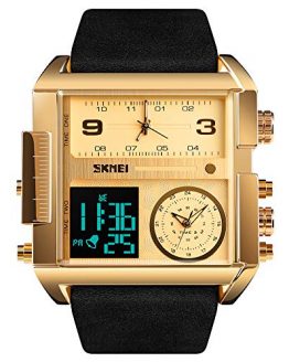 SKMEI Men's Digital Sports Watch, LED Square Large Face