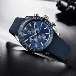 BENYAR - Stylish Wrist Watch for Men, Silicon Strap Quartz Movement