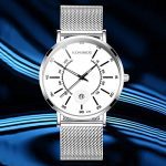Mesh Strap Watches Date Watch Men Sports Watches Waterproof