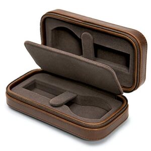 Luxury Leather Watch Travel Case for Men.