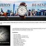 Mens Quartz Watch, Roman Numeral Business Casual Fashion
