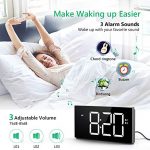 Digital Dual Alarm Clock Brightness Dimmer