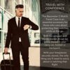 Luxury Leather Watch Travel Case for Men.