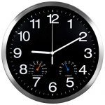 Home Wall Clock with Thermometer