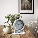 White Clumsy pets 6.5 Inches Mantel Clock