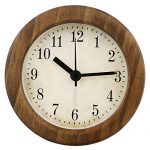3 Inch Small Retro Analog Wooden Alarm Clock/Desk Clock