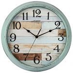 HYLANDA Rustic Wall Clock, Wall Clocks Battery Operated
