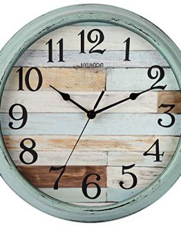 HYLANDA Rustic Wall Clock, Wall Clocks Battery Operated