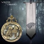 Winter Is Coming: Steampunk Wolf Pocket Watch