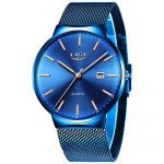 LIGE Mens Watches Fashion Sports Waterproof Stainless Steel