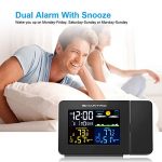 Weather Station Projection Alarm Clock for Bedroom
