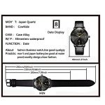 OLEVS Watch Men Leather Watches for Men