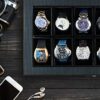 12 Slot Watch Box Organizer with Lock Display Case