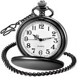 LYMFHCH Classic Smooth Vintage Quartz Pocket Watch