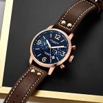 Stuhrling Original Mens Brown Leather Dress Watch