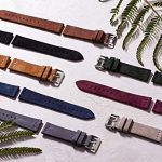 Benchmark Basics Dark Brown 18mm Suede Watch Strap