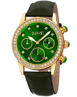 August Steiner Swarovski Crystal Studded Women’s Watch