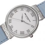 White Dial Italian Leather Strap Watch Bruno Magli