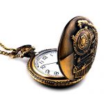 Picvadee Unisex Antique Case Vintage Brass Rib Chain