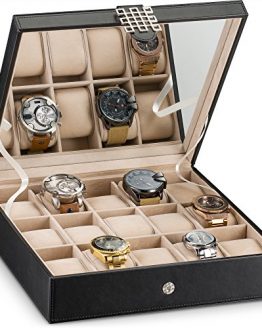 Glenor Co Watch Box - 15 Slot Classic Watch Case