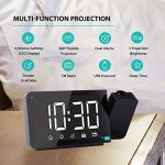 Alarm Clock with 360° Projector Sleep Timer