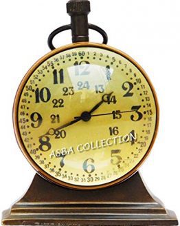 JD'Z COLLECTION Brass Vintage Nautical Desk and Shelf Clock