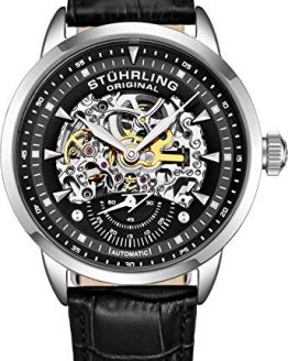 Stuhrling Original Mens Automatic Watch Skeleton Watches for Men