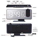 EAAGD Projection Digital Alarm Clock, LED Display with USB