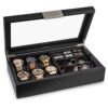Glenor Co Valet Jewelry Box Large Glass Lid