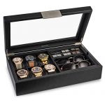 Glenor Co Valet Jewelry Box Large Glass Lid