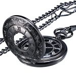 Watch with Chain Mudder Vintage Roman Numerals Scale