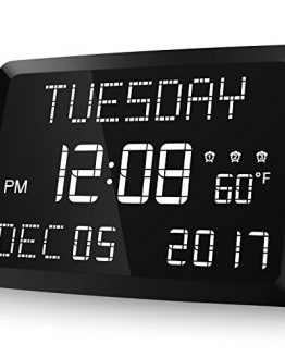 Digital Clock Large LED Word Display Dimmable