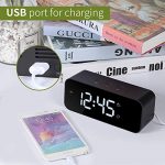 Modern Digital Alarm Clock Snooze Small Led Desk