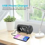 LIORQUE Projection Alarm Clock Radio Digital Clock