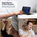 Bedrooms, Bedside Digital Alarm Clock with Large Display