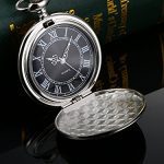 Black Dial Quartz Pocket Watch for Men