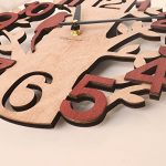 Tree Shaped Wall Clock Wood