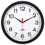 Wall Clock Non-Ticking Digital Plastic Battery