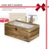 SRIWATANA Watch Box Case, 8-Slot Watch Organizer
