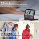 Mini Portable LCD Display Clock with Backlight Calendar