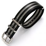 20mm Black and Gray James Bond NATO Watch Straps