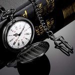 Timeless Affection: Engraved Pocket Watch for Husband, a Perfect Anniversary Gift (White Dial)